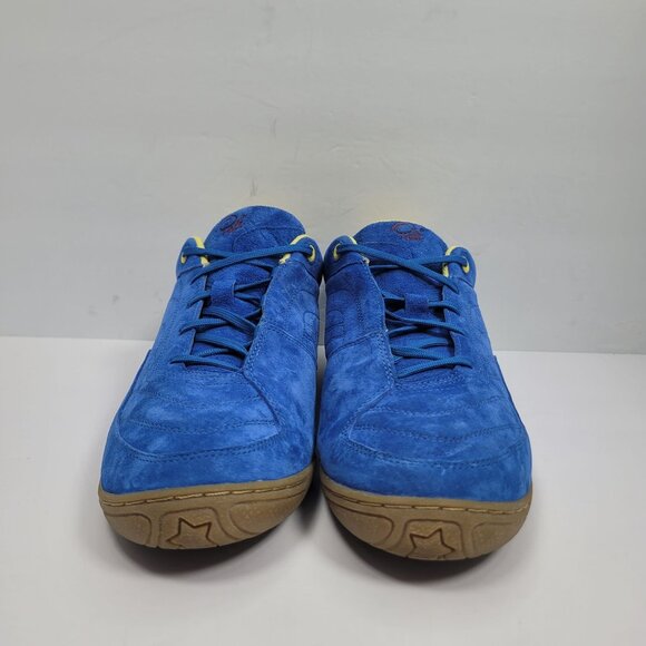 Pele Radium Men's Blue Suede Indoor Soccer Shoes US Size 10.5 - Picture 3 of 8